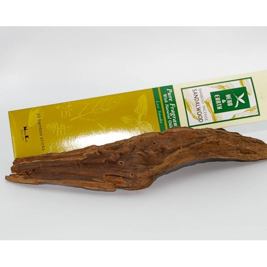 Herb & earth Sandalwood incense (less smoke)